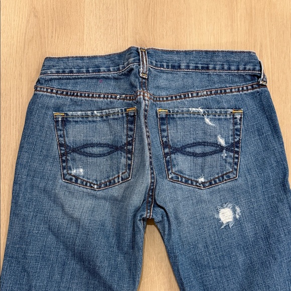 Y2K Abercrombie and Fitch 6 regularDistressed Blue Women's Jeans - Picture 7 of 7